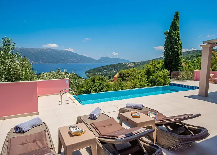 Villa Helios Sea View & Private Pool Near Fiskardo